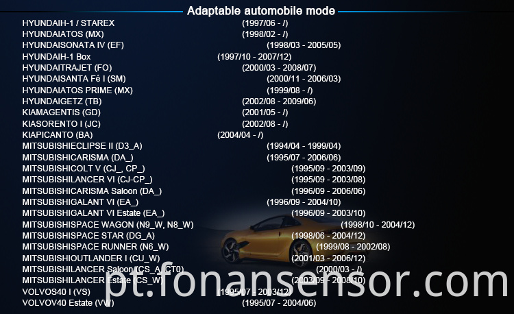 Sensor de posição da árvore de cames CAM para KIAS PICANTO 39310 38050